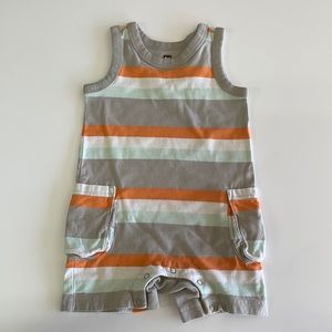 Tea Collection Cargo Pocket Sleeveless Romper 18-24 months